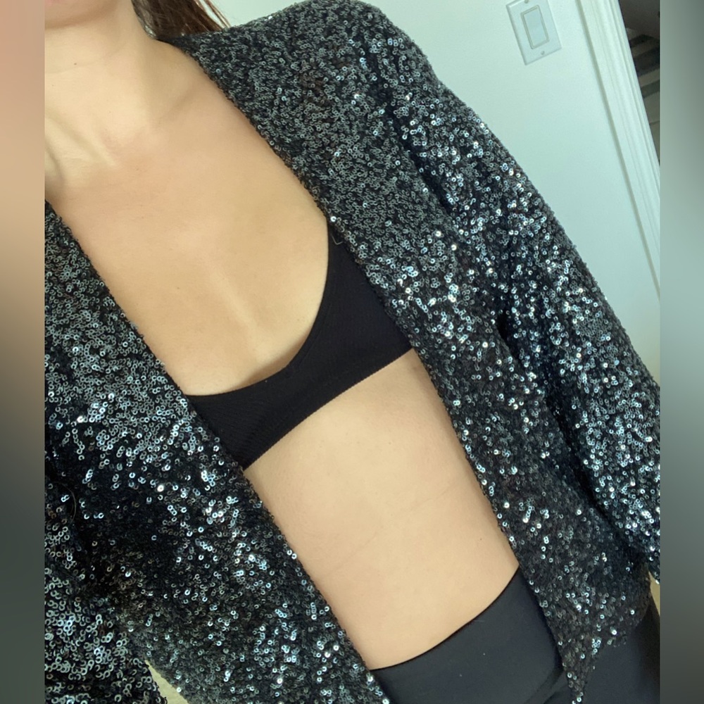 GAP sequin sparkly oversized kimono cardigan